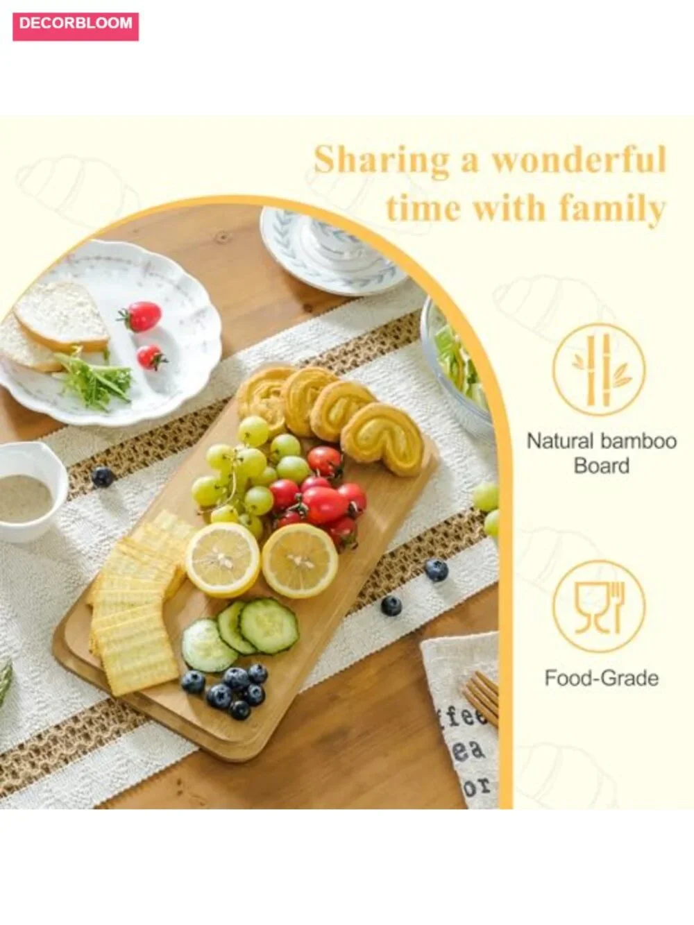 Extra Tall Bread Box with Bamboo Lid Kitchen Storage Carbon Steel